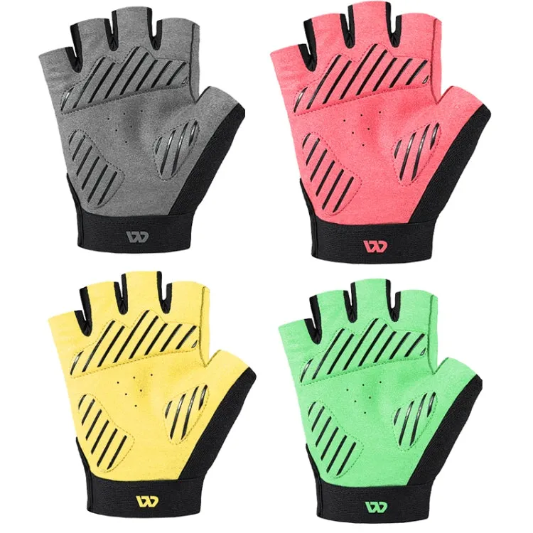 WEST BIKING YP0211210 Mountain Cycling Gloves Half Finger Breathable Anti-Slip Gloves Riding Equipment, Size: L(Black Yellow)