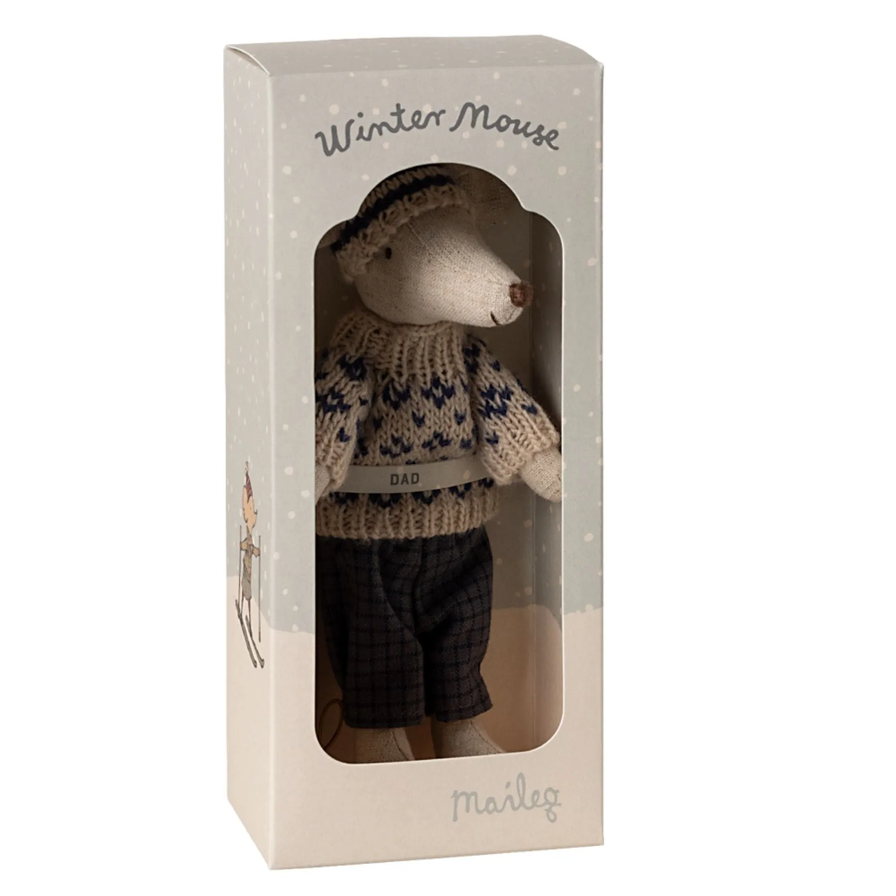 Winter Mouse with Hat Ski Set