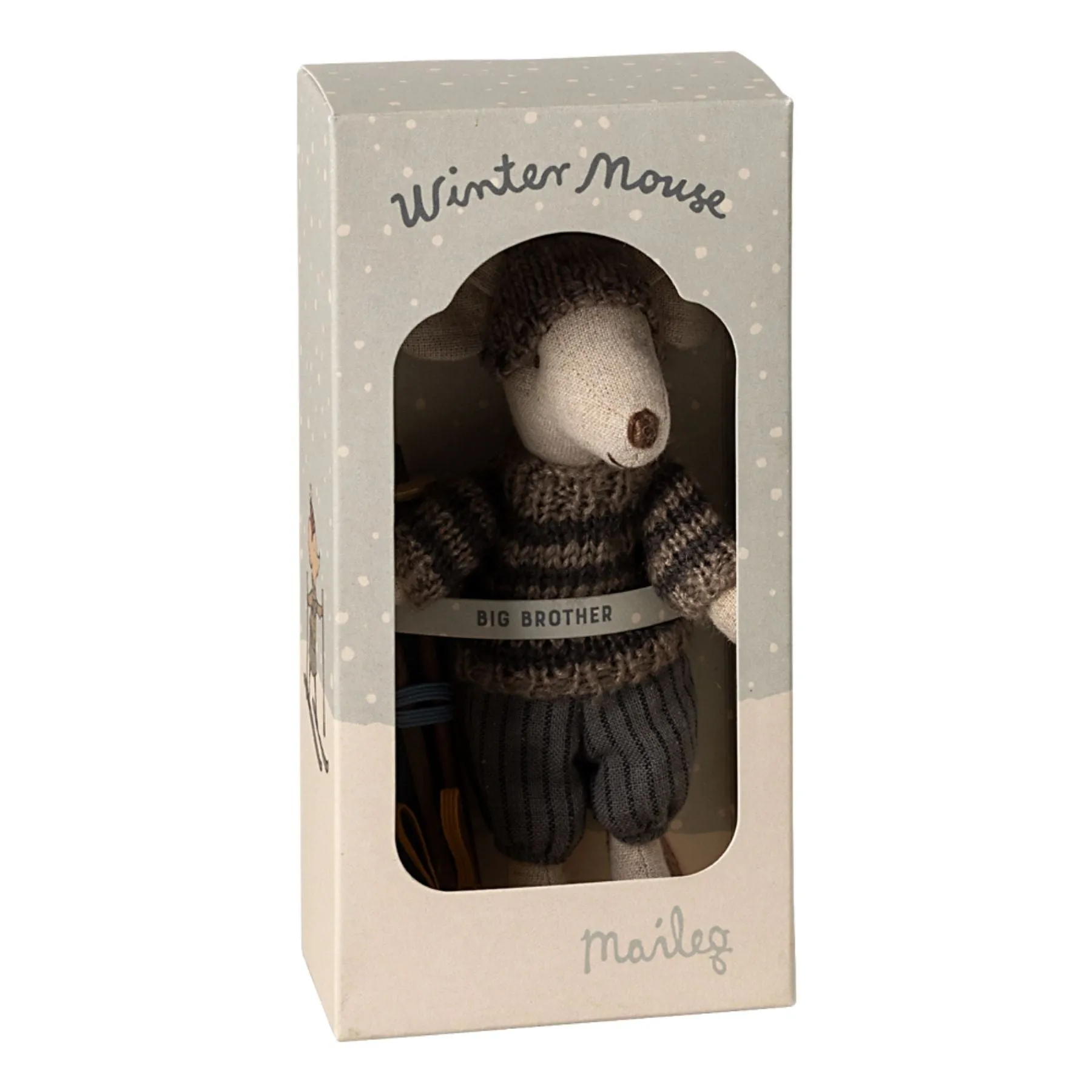 Winter Mouse with Hat Ski Set