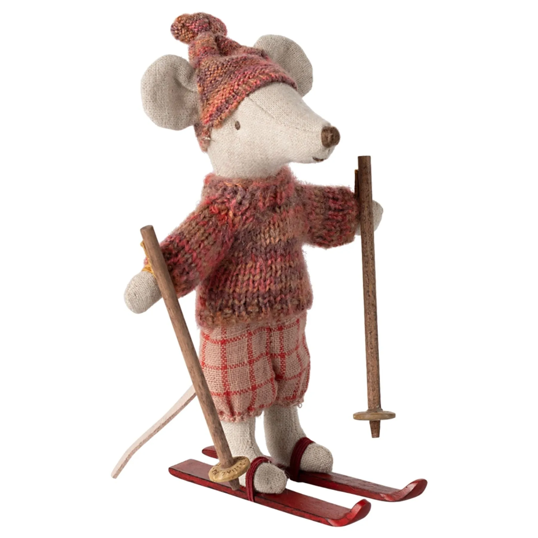 Winter Mouse with Hat Ski Set