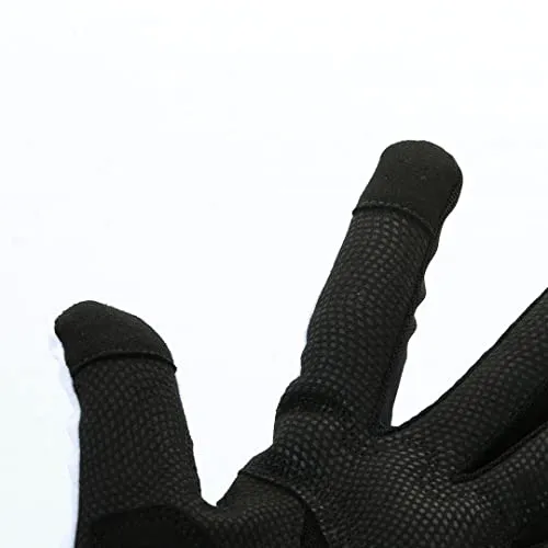 YKYW MTB Road Cycling Touch Screen Full Finger Gel Gloves Lycra Fabric Antiskid Rubber Wear-resistant Shockproof White